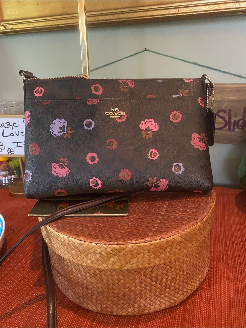 Coach Signature C Ranch Floral Crossbody   F24373